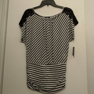B&W stripe shirt